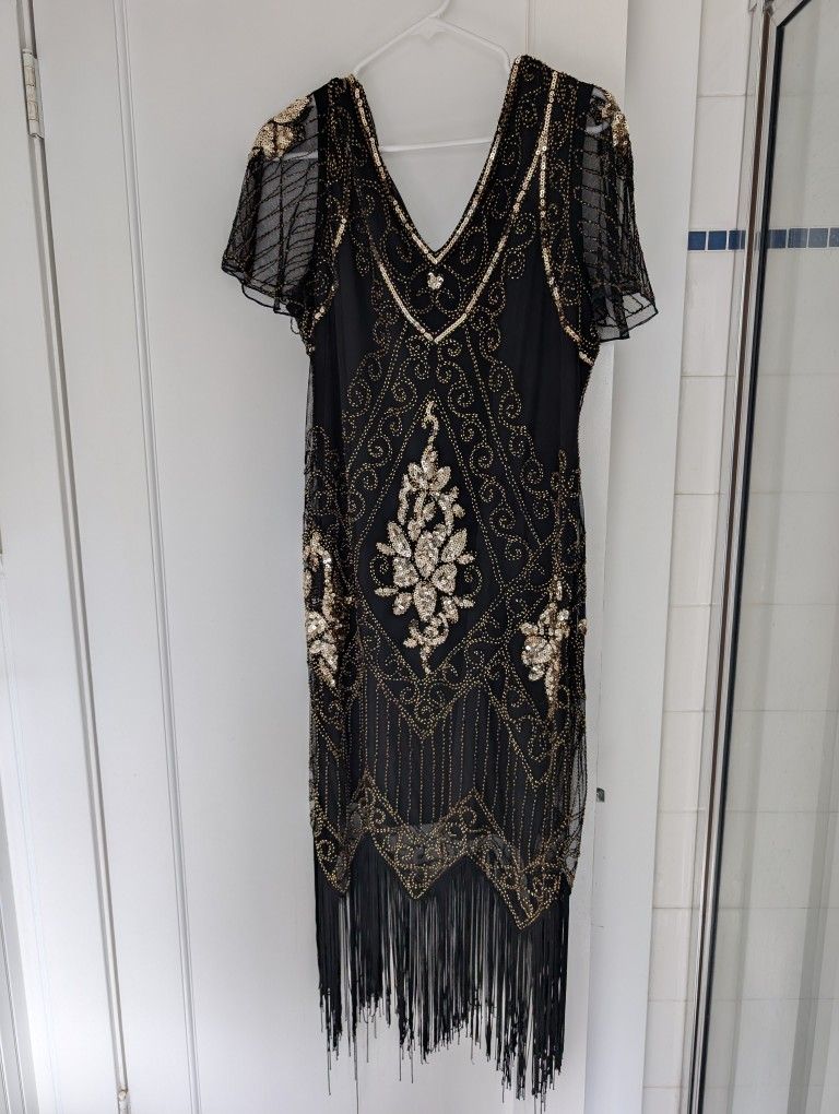 Black Flapper Dress Halloween Costume