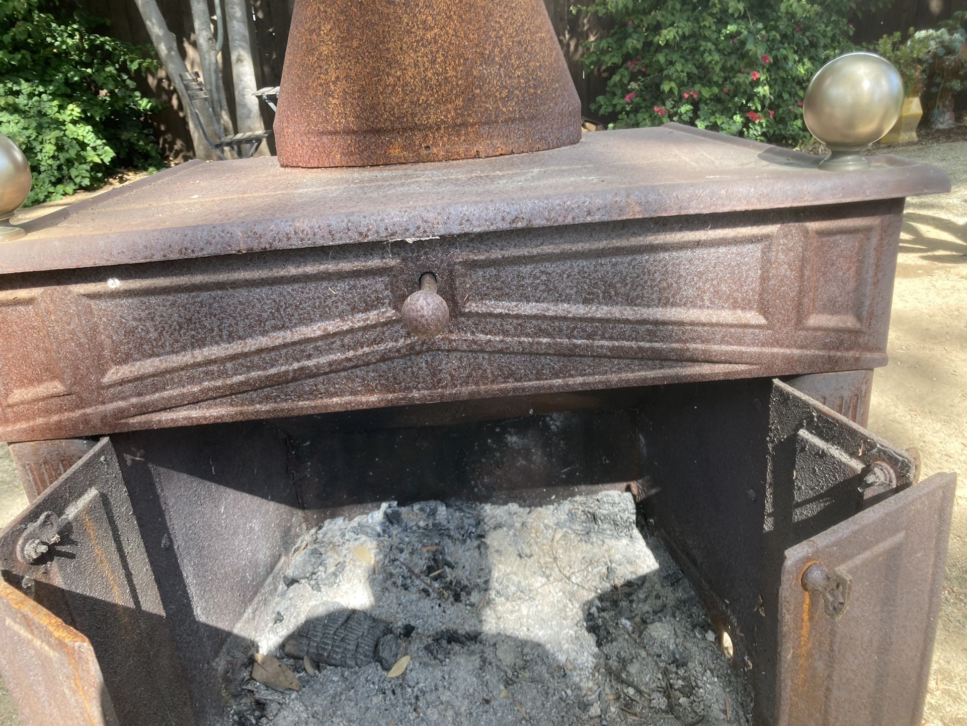 Vintage Sears Roebuck Franklin Wood Burning Stove