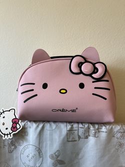 Hello Kitty pink makeup bag.