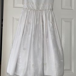Size 12 White Communion/Flower Girl Dress 