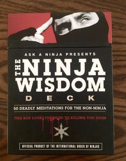 The Ninja Wisdom Deck - MINT CONDITION