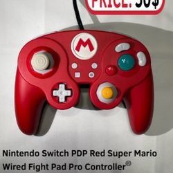 Nintendo Switch PDP Red Super Mario Wired®️