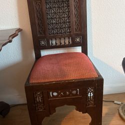 50% off Sale Dark Mahogany Wood Small Dining Table & 2 chairs