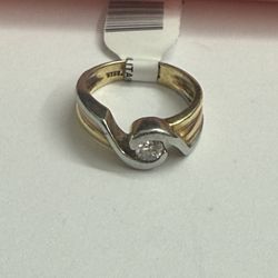 18k 3 Tones Wms Ring