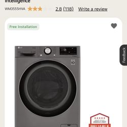 2.4 cu. ft. Smart Wi-Fi Enabled Compact Front Load All-In-One Washer/Dryer Combo with Built-In Intelligence