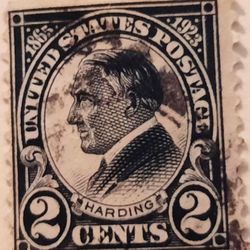 ☆Harding 2cents Black Rare USA STAMP☆