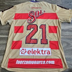 Atletica Monarcas Morelia 10/11 Home Jaime "Jimmy" Lozano Matchworn Jersey Medium