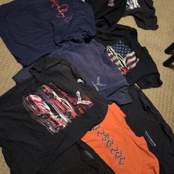 9 Teen Boys Medium Shirts 