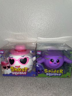 Crazy Fun Ghost & Spider Squishy Toys Set