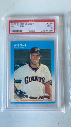 1987 Fleer Glossy Will Clark #269 PSA 9