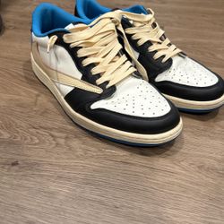 Travis X Jordan 1 Retro Low Fragments