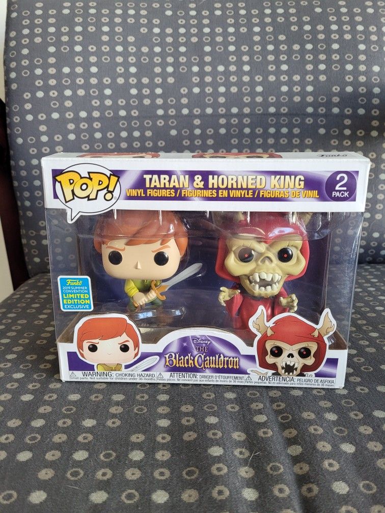 Disney 2 Pack Taran & Horned King Black Cauldron Funko Pop
