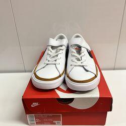 Brand New Nike Court Legacy (PSV) – Size 2Y – White/Black