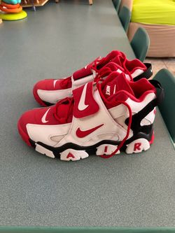 Nike Air Barrage Mid Sneakers Red White Black