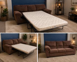 Brown Sofa bed in good condition