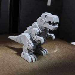 Mech T Rex Desk Decor 3d Printed