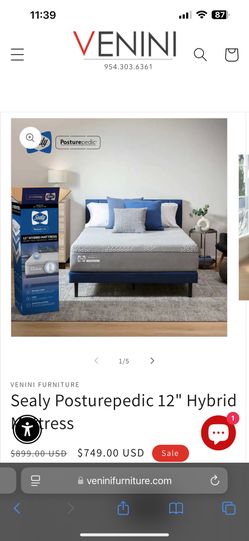 $200Clean King Size Mattress Sealy Hybrid