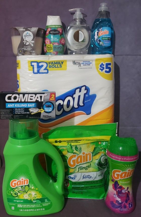 NASHVILLE, GA Lot Of 9 Gain Household Bundle 
