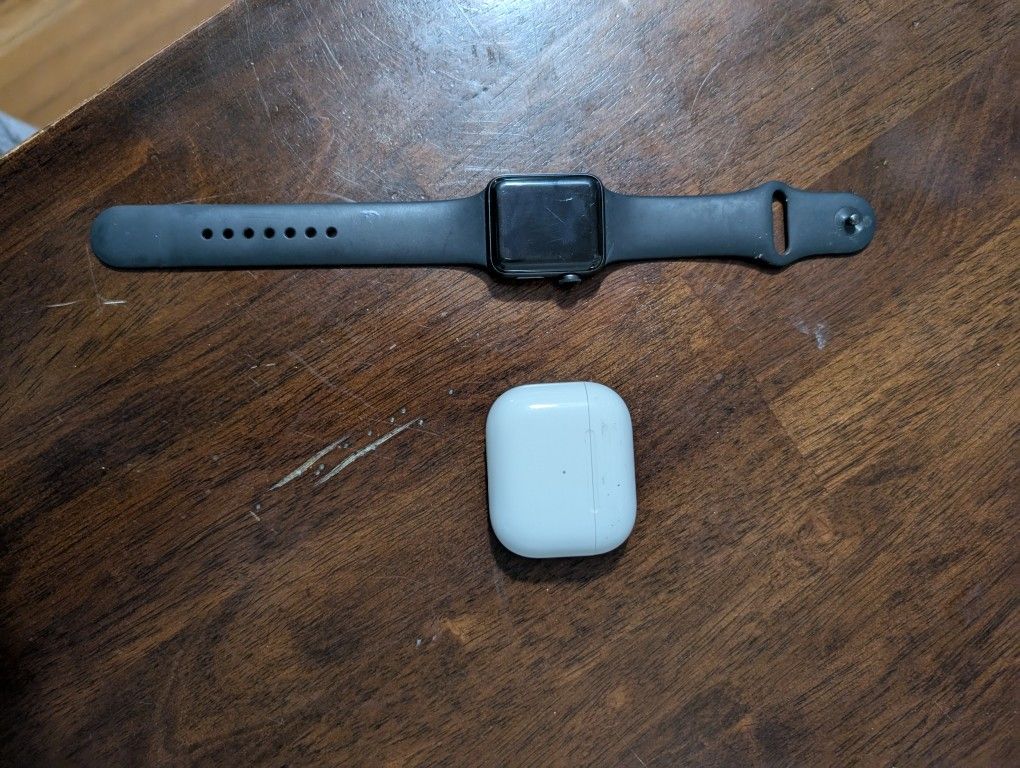 Apple Watch And Ear Buds