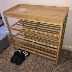 Bamboo Shoes Rack 