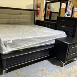 New 5pc King Bedroom Set 