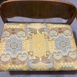 Vintage Upholstery Seat Bench 60’s-70’s