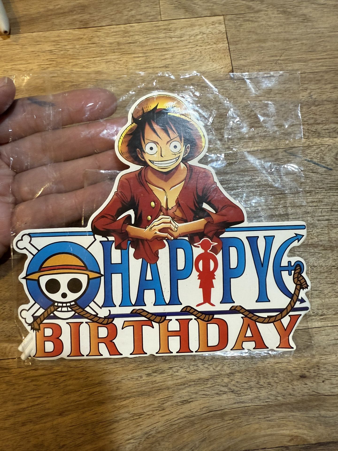 One Piece Cupcake And Cake Toppers