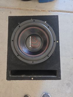 10" Sub in Wood Enclosure. Massive Brand. Tested.