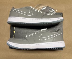 Nike Air Jordan 1 Low Retro Golf Medium Grey Men’s size 9.5 shoes NEW!