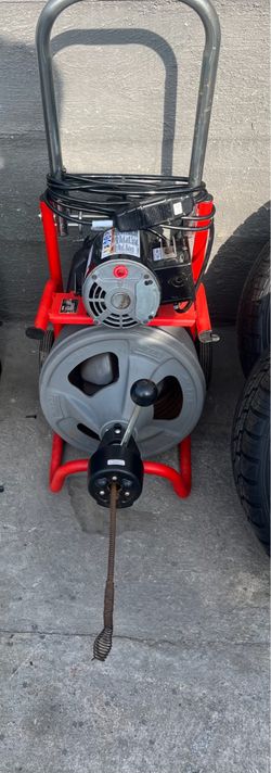 RIDGID Drain Cleaning Machine: Corded, K-400, For 1 1/2 in to 4 in Pipe, 1/2 in