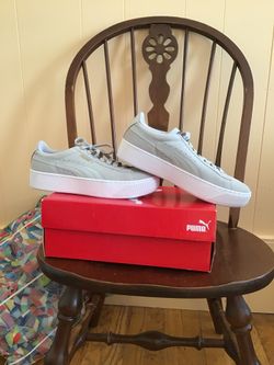 Sneakers Puma Vikky platform gray violet size 7,5 soft foam