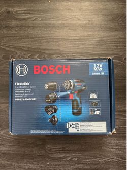 Bosch Flexiclick 5-in-1 Drill/Driver — 12V | Brand New