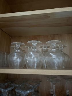 Crystal Brandy Snifter Glasses - set of 11