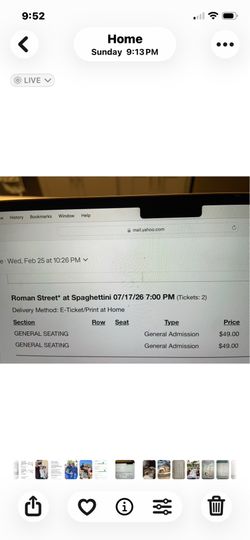 Roman Street Concert Tickets