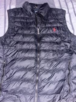 Navy Blue Polo Puffer (No Sleeve)