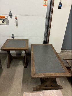 Pair of Outdoor Tables