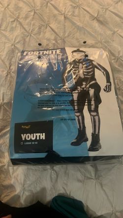 Fortnite Fish skull Costume Size Youth Large 12/14