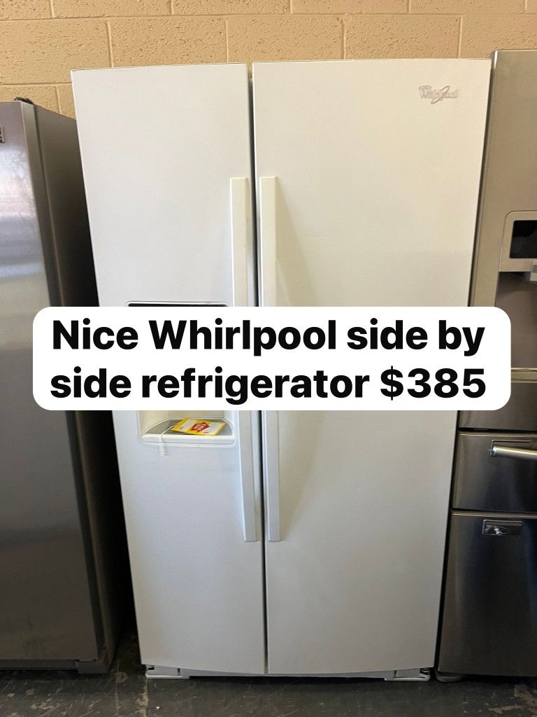 Nice Whirlpool Side By Side Refrigerator 