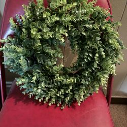 Green Plastic Wreath