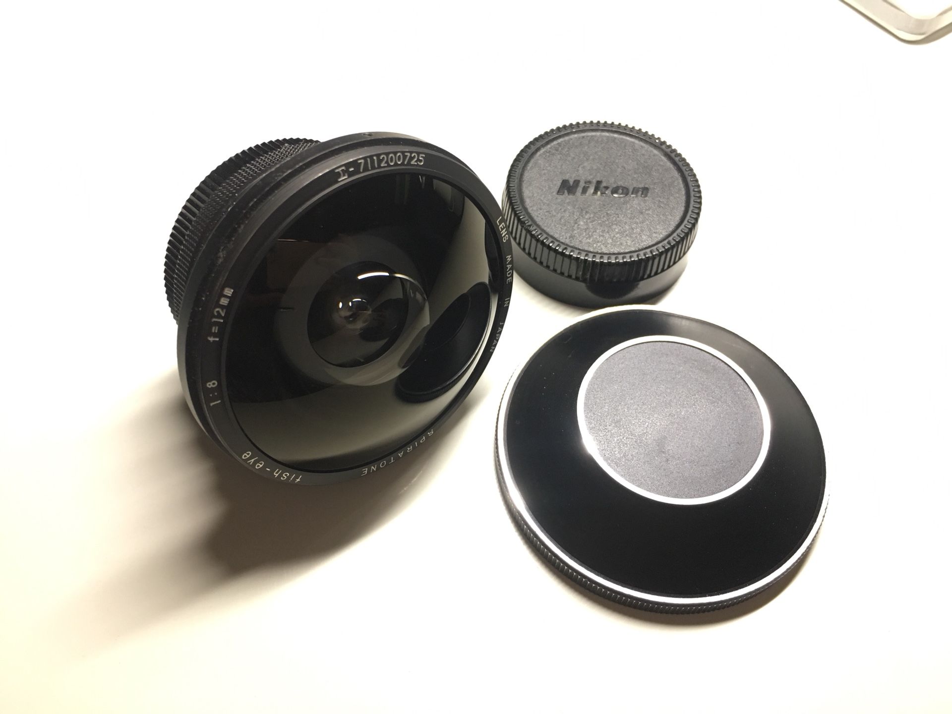 Spiratone Fish Eye Lens 12mm Vintage 1970s 12mm f/8 Fish Eye Lens