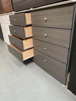 8 drawer grey color ((with Rails