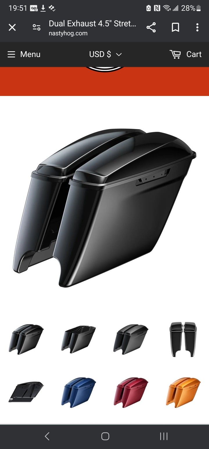 Stretched Harley Bags