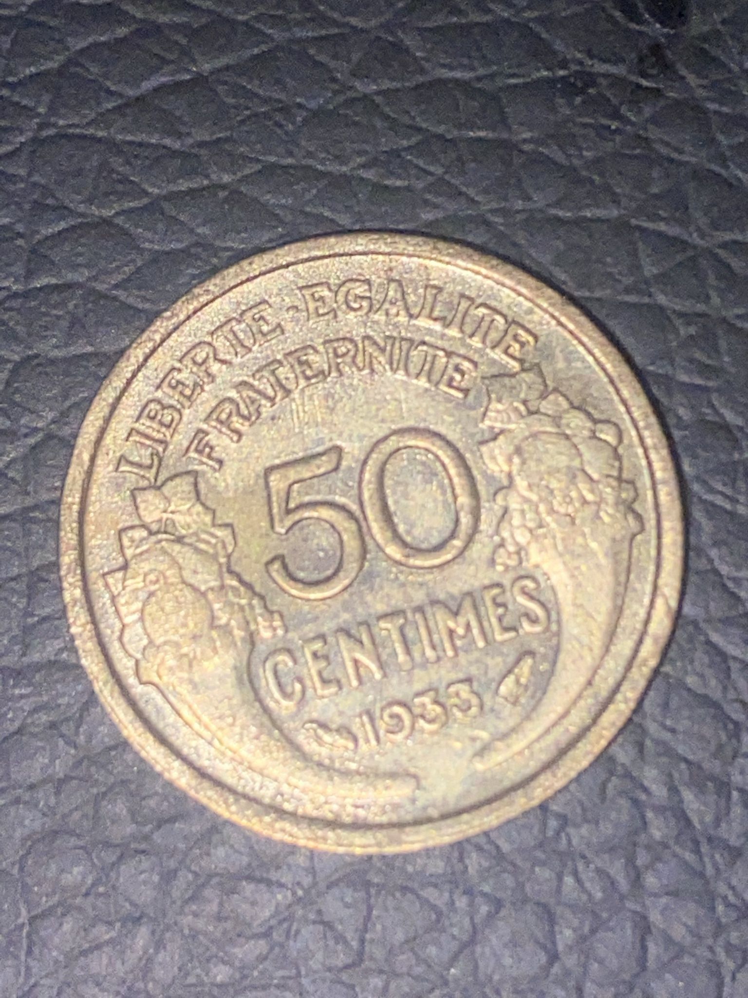 1933 Centimes Coin