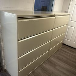 OFFICE/HOME FILE CABINET 4 DRAWERS LATERAL METAL FILE 