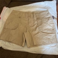 Beige Womens Shorts
