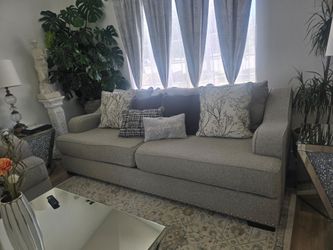 Gray sofas