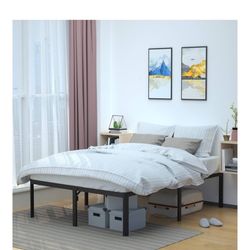 Queen Mattress and Heavy Duty Frame 18inch height