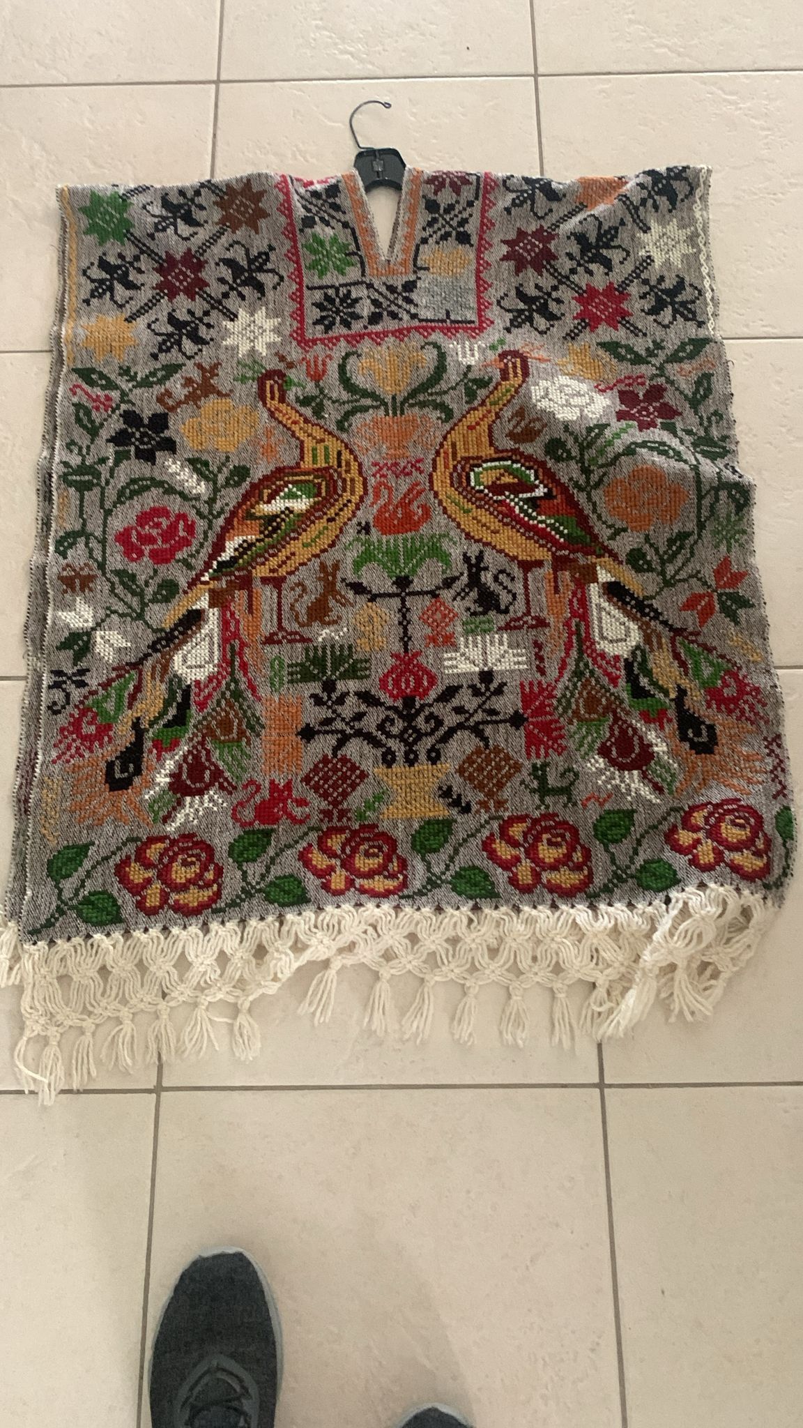 Warm Handmade Peruvian Poncho Men’s