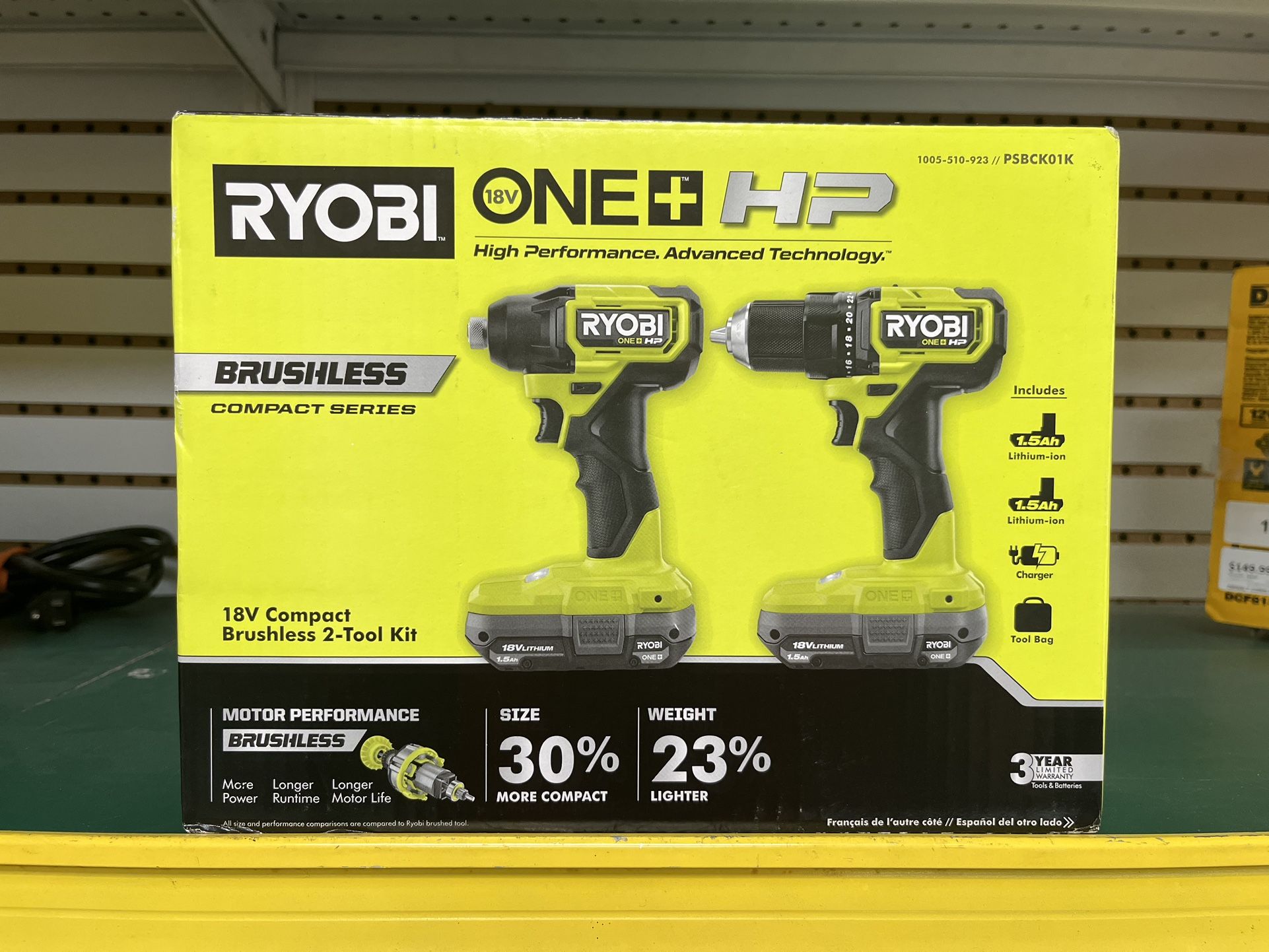 Ryobi ONE+ HP 18v Brushless Drill + Impact Driver Kit (BRAND NEW)