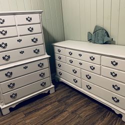 Chalk Painted Dresser And Chest Of Drawers